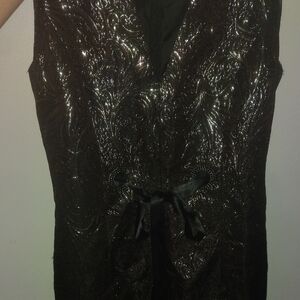 Dress Barn Black and Silver Wedding Dress